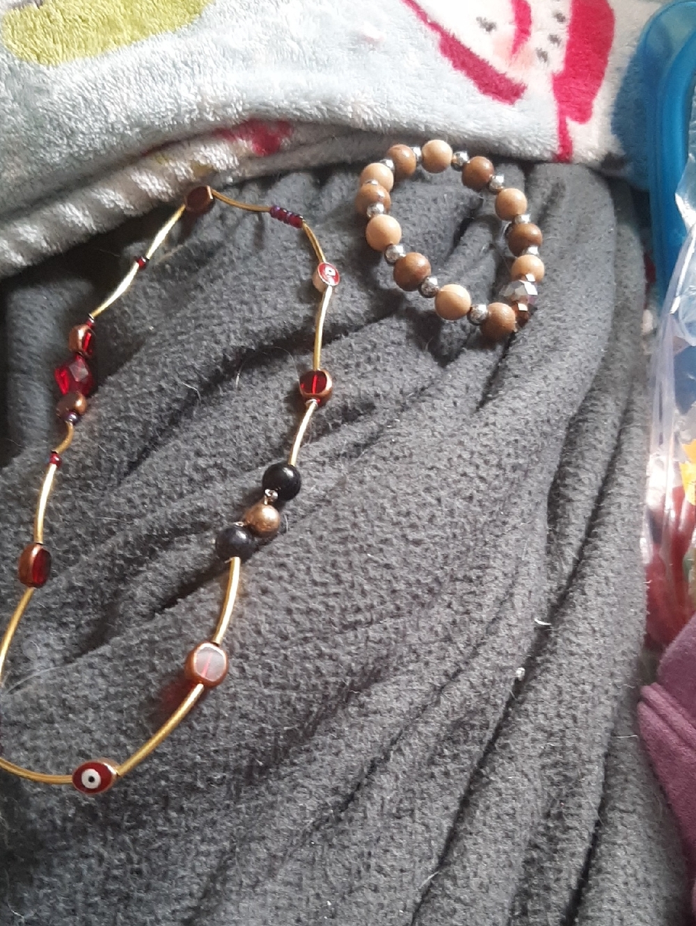 Brown Bead Stretch Bracelet - Women Jewelry